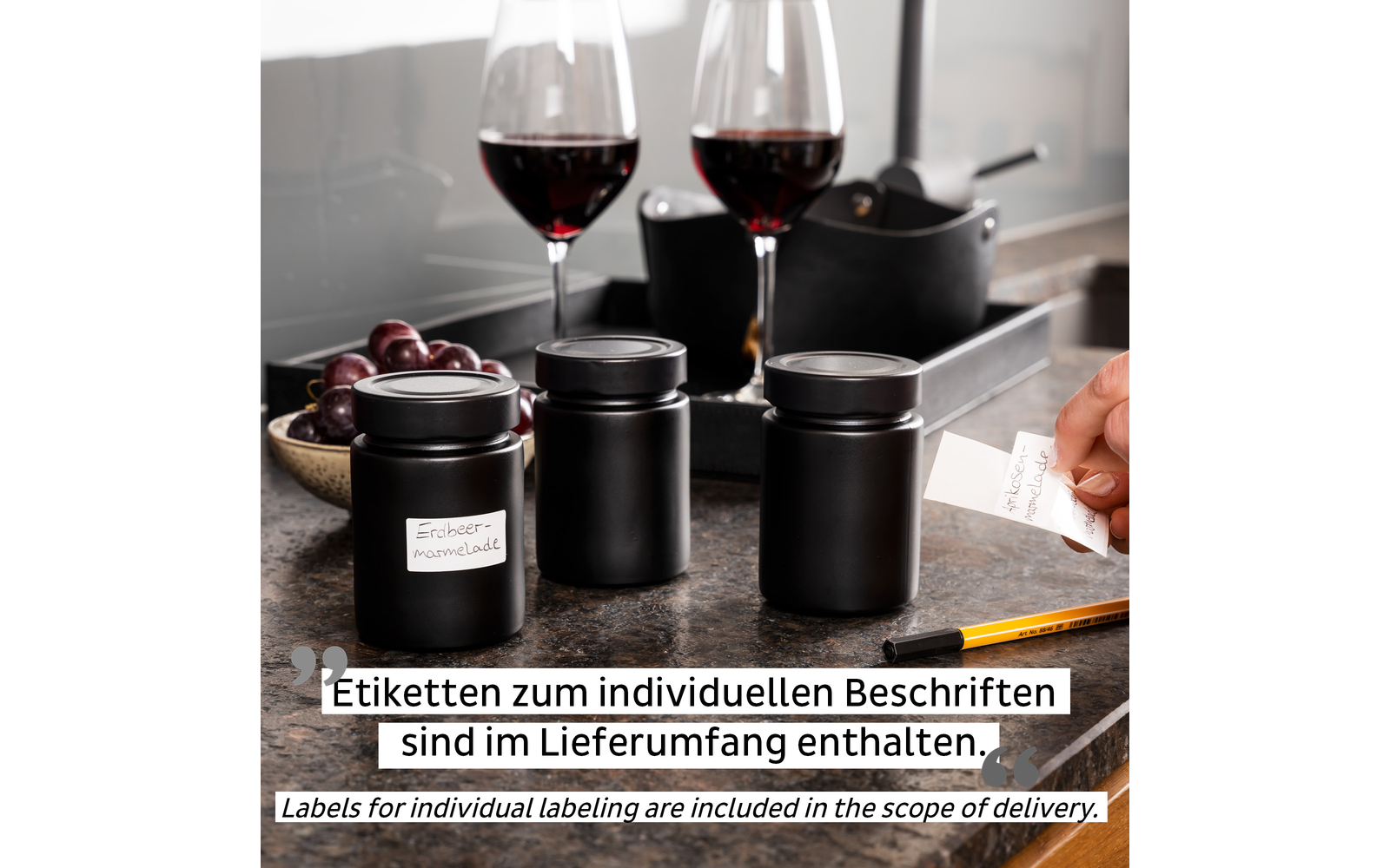 silwy® Feinkost-Magnetgläser 3er-Set All White inkl. Metallleiste (192 ml)
