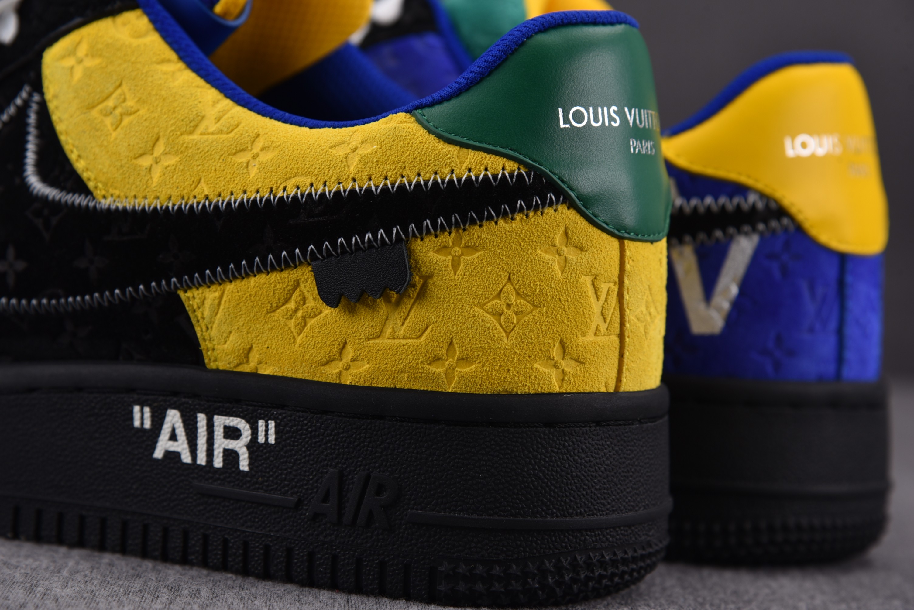 Nike Air Force 1 Low Louis Vuitton Virgil Abloh Purple Dusk/Metallic Silver (Be careful about the size!!)