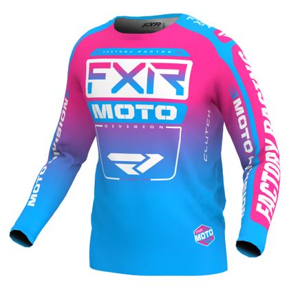 Maillot cross FXR CLUTCH 24 2024 - Bleu / Rose