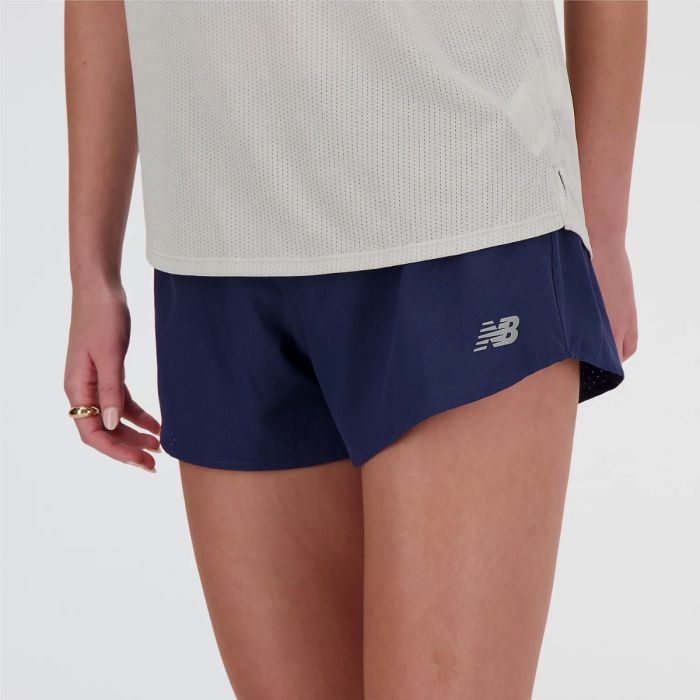 New Balance Dame RC Seamless 3 Inch Shorts Blå