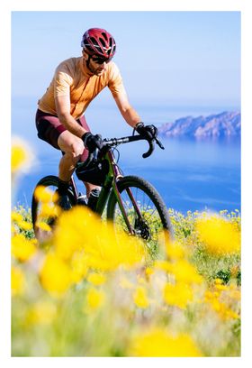 Maillot Manches Courtes Castelli Unlimited Terra Orange Clair