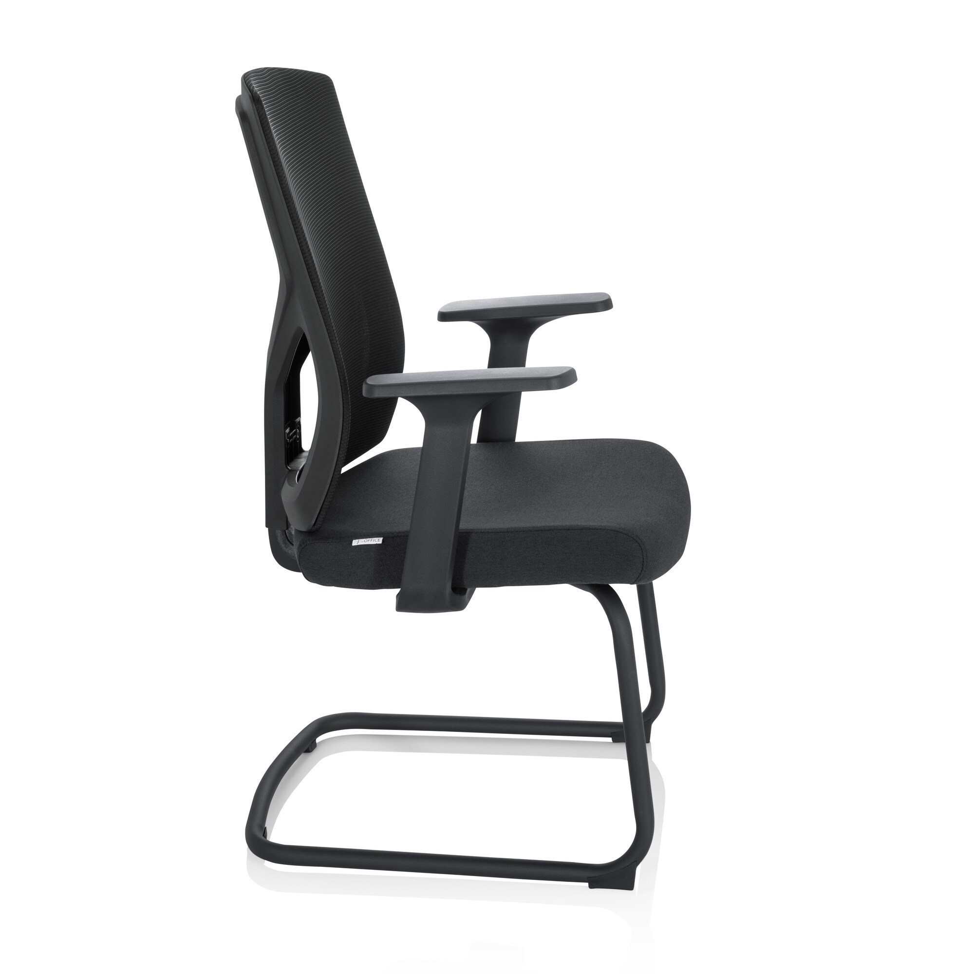 Freischwinger BRETON V B Stoff/Netzstoff mit Armlehnen hjh OFFICE
