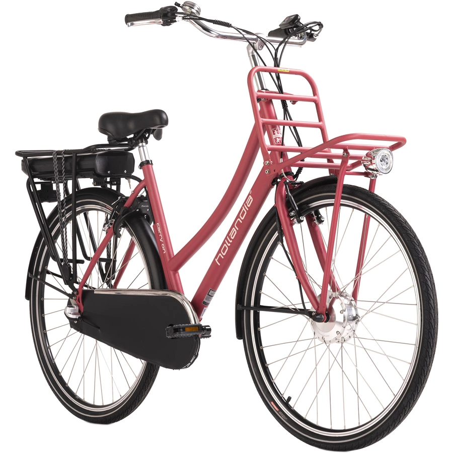 Adore E-Citybike Damen Hollandia Carry on 28'' E-Bike 3 Gänge rot