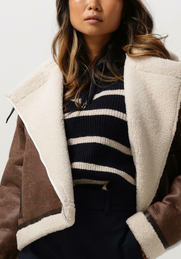NEO NOIR bruine neo noir teddy jas sadie teddy jacket