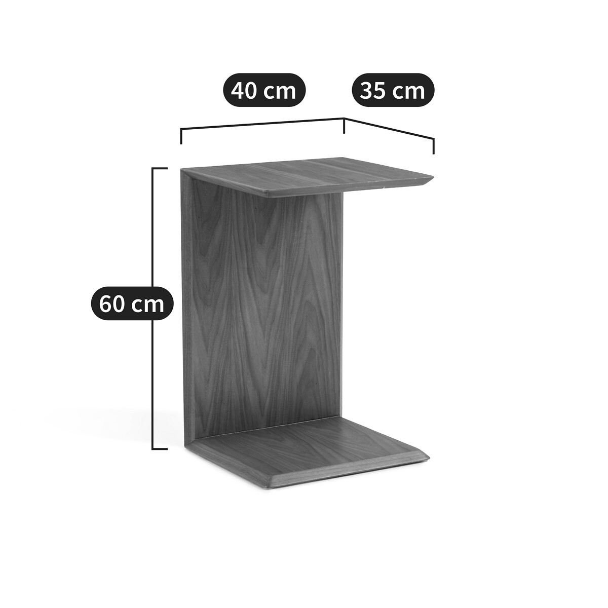 LA REDOUTE INTERIEURS<br>Mesa de apoio em nogueira, Dilba