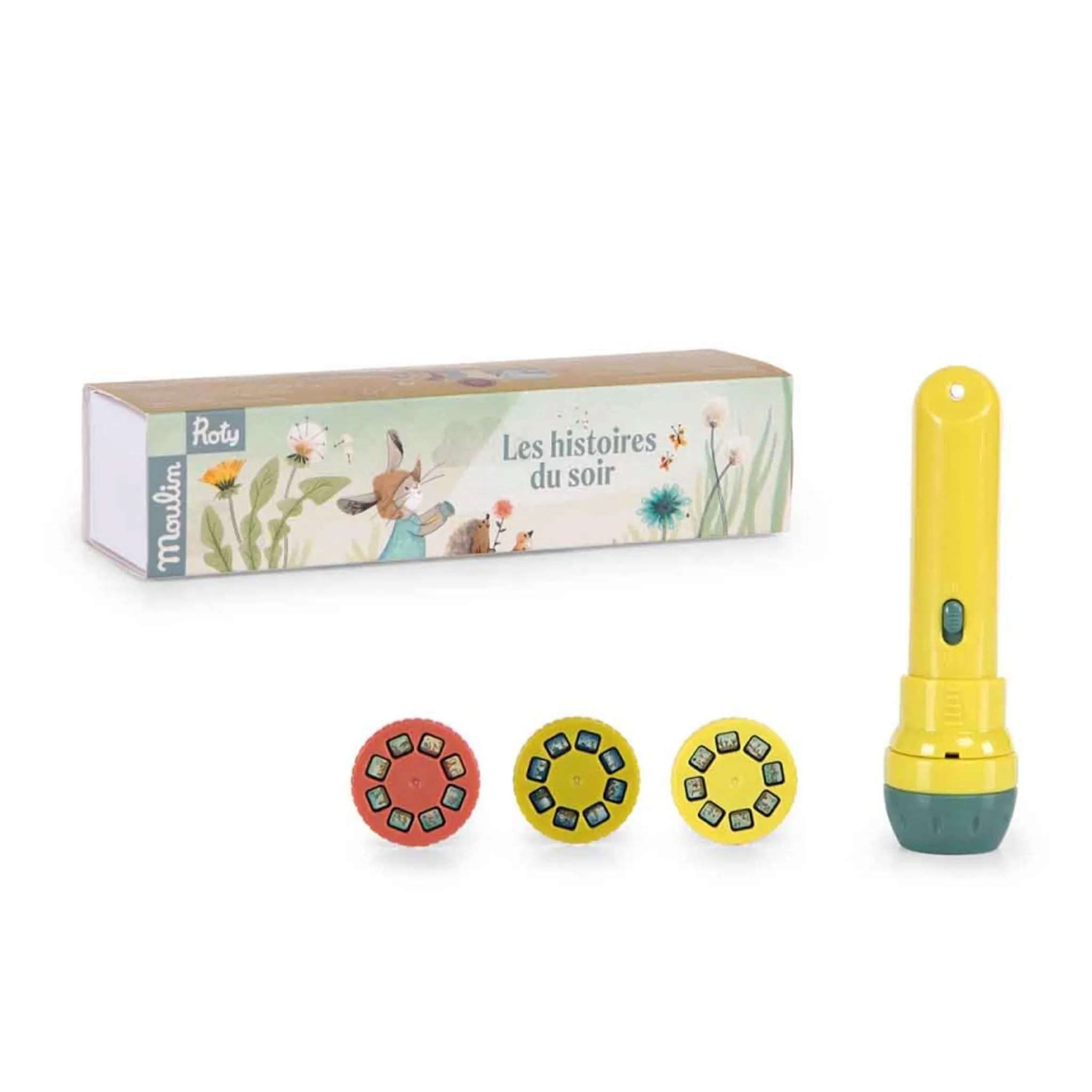 Moulin Roty Coffret Lampe à Histoire - Trois Petit Lapins