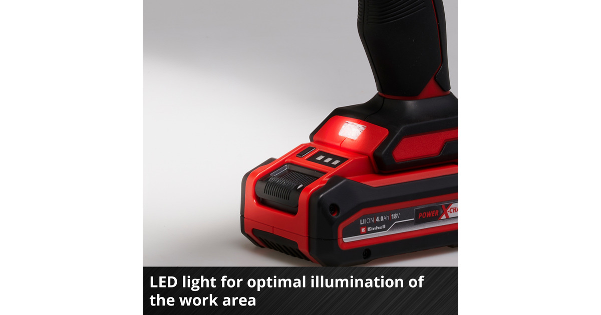EINHELLAccu Kitpistool Power X-Change TE-SG 18/10 Li - Solo  (Rood/zwart, Accu en oplader niet inbegrepen)