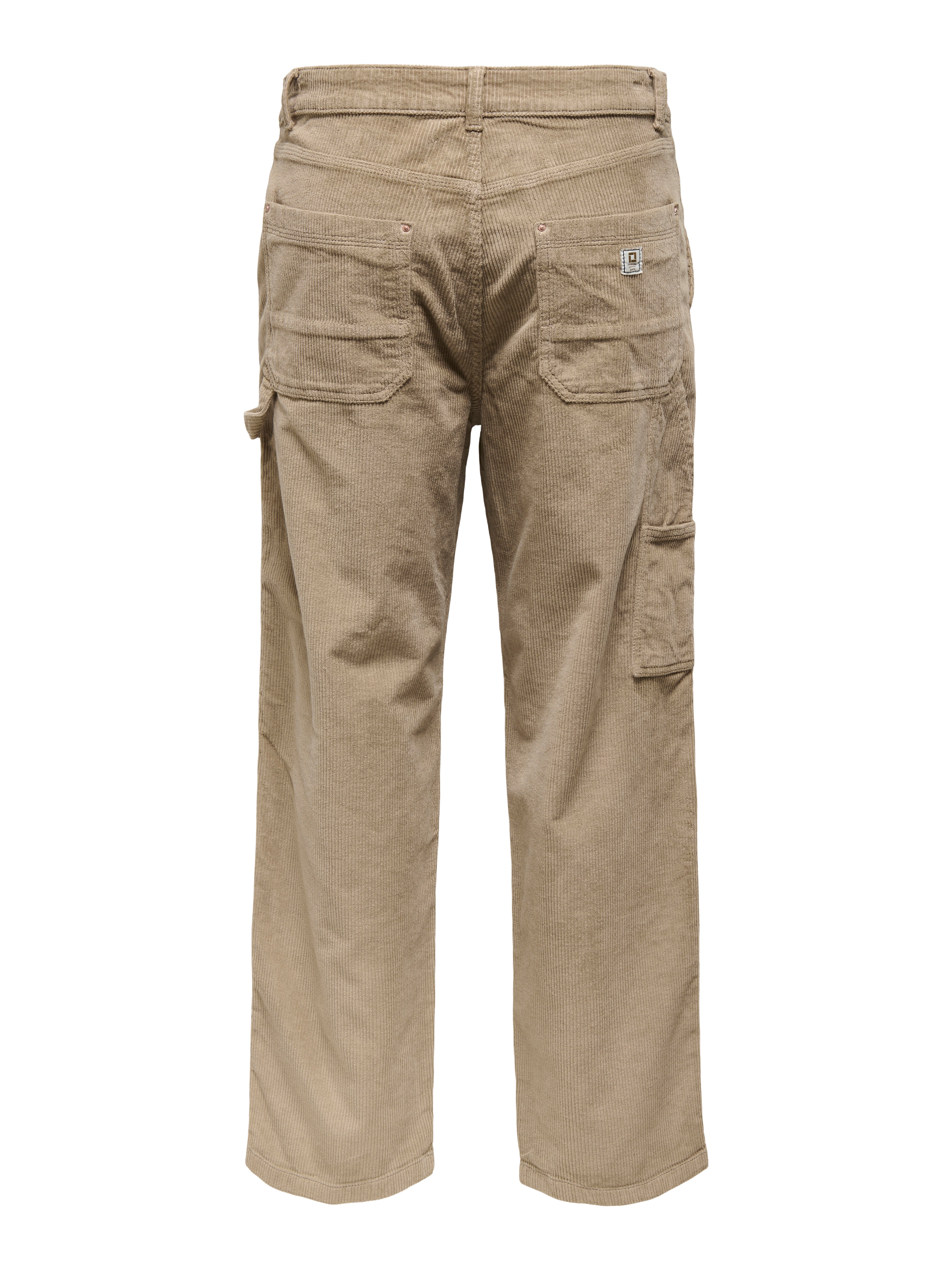 ONSFADE Locker geschnitten Hose mit weitem Beinschnitt Chinchilla