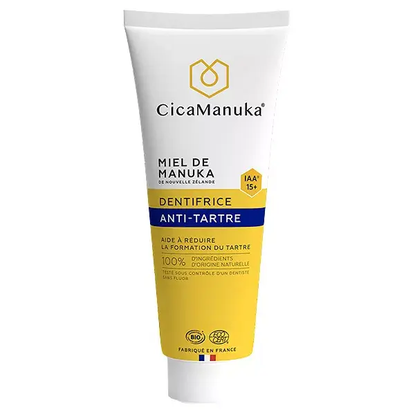 Pasta de dentes antitártaro Cicamanuka com mel de Manuka IAA15+ Orgânica 75ml
