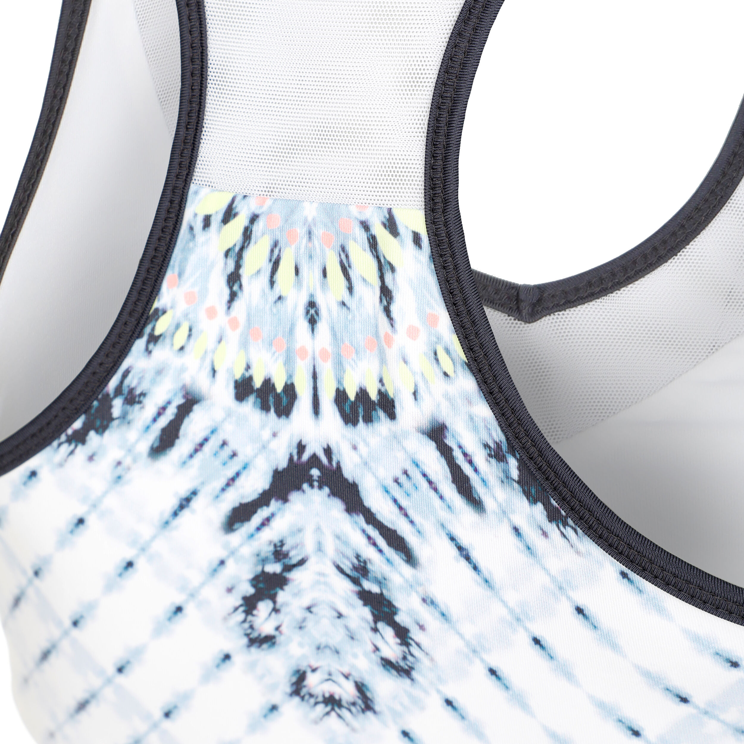 Lucky in Love Tye Dye Groove Débardeur Tank Top Femmes - Blanc , Bleu