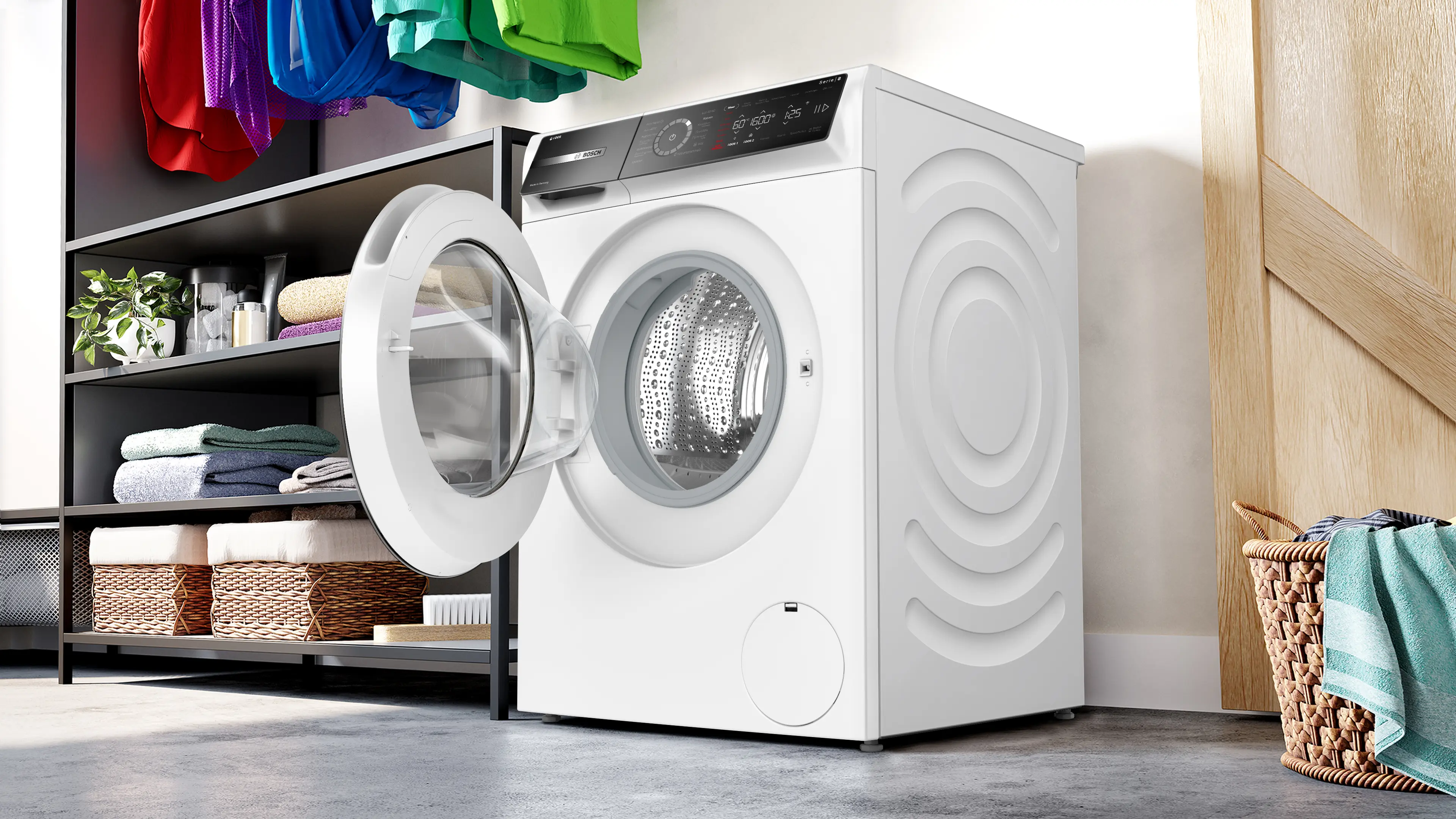 Serie 8 Wasmachine, voorlader 10 kg max. 1600 rpm