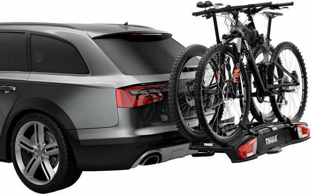 Thule VeloSpace XT Fahrradträger Anhängerkupplung für 2/3 Fahrräder, E-Bike geeignet