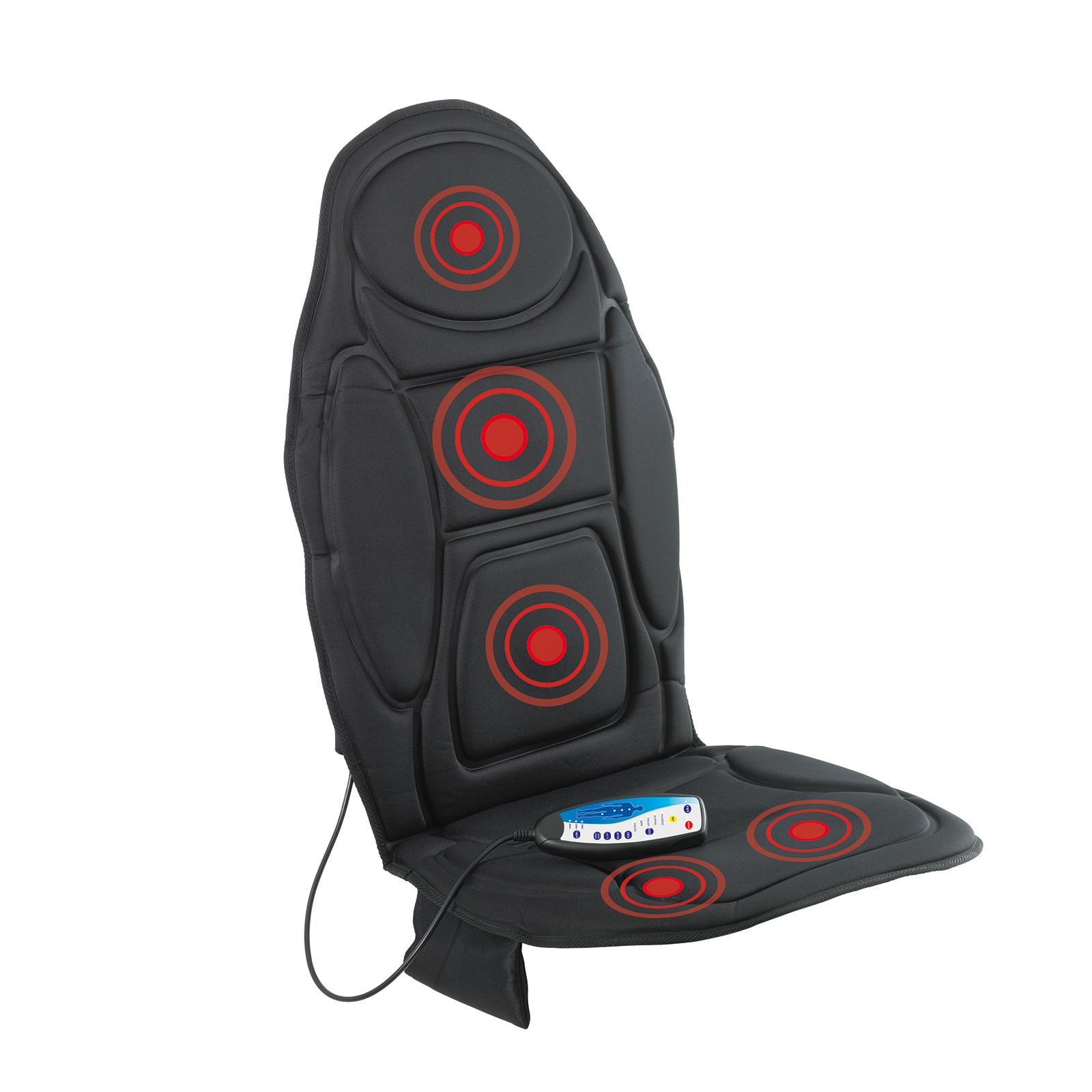 VITALMAXX Massagematte - schwarz - 5 Zonen - 109 cm
