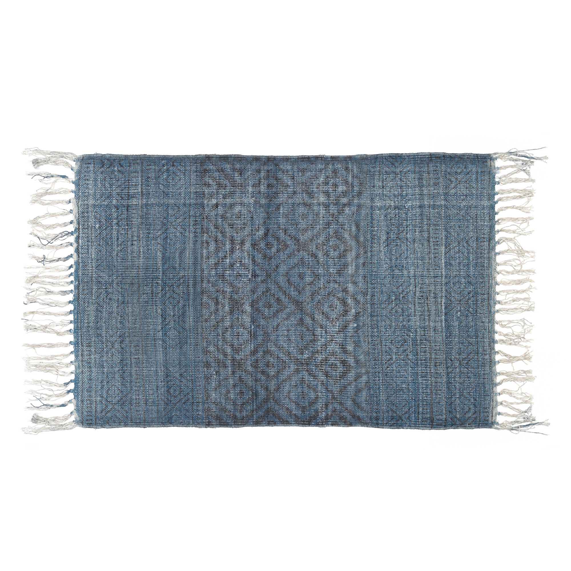 Mini-Rug 'Vembar', blau, T 60 cm, B 90 cm von fischer's lagerhaus