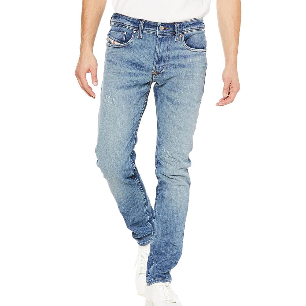 Diesel Jean Skinny Fit Bleu Délavé Homme Diesel1979 Sleenker