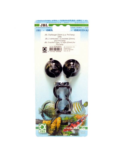 Jbl Zuignap Met Klem - Aquarium Toebehoren - 23 mm 2 stuks