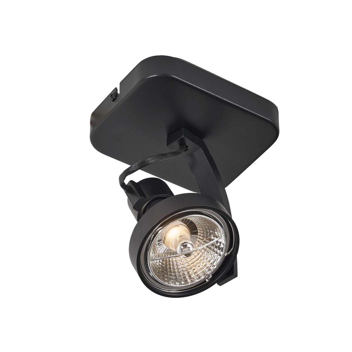 Design plafondspot zwart GU10 70mm draai- en kantelbaar - Vo