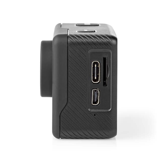 Nedis Action Cam | Dobbelt Skærm | 4K@30fps | 16 MPixel | Vandtæt op til: 30.0 m | 90 min | Wi-Fi | App tilgængelig til: Android™ / IOS | Montering inkluderet | Sort