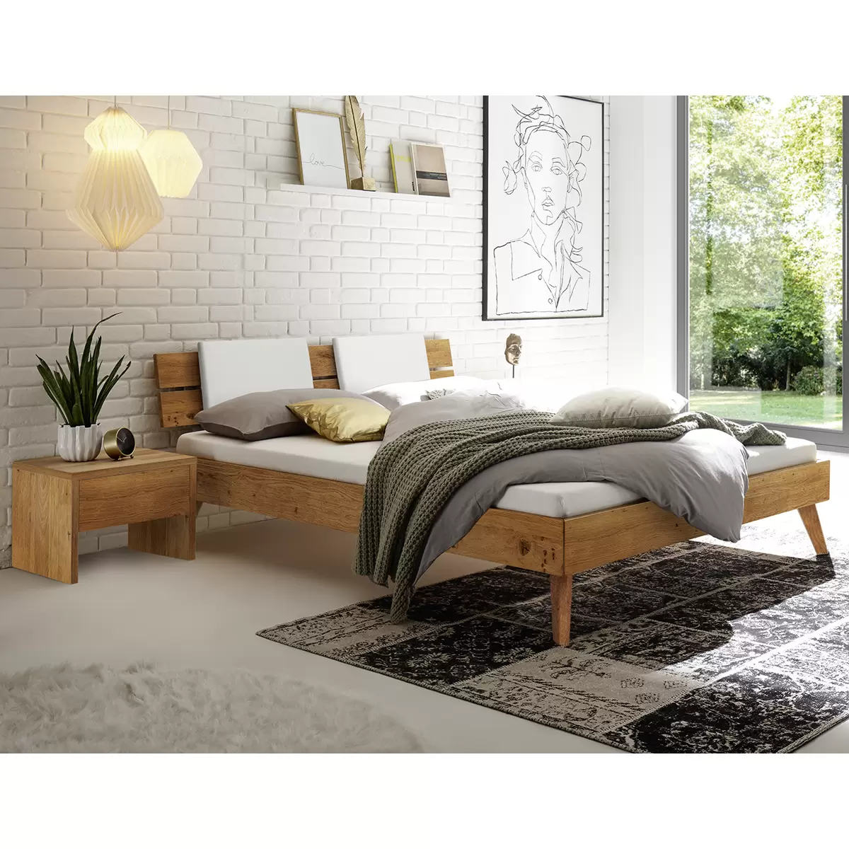 Hasena Bett 90x200 Ortona 90 x 200 Braun