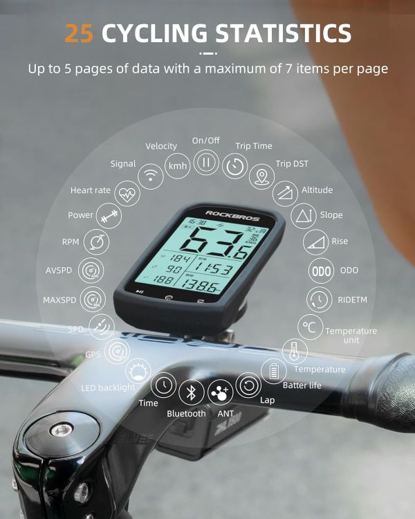 RockBros GPS Cykelcomputer