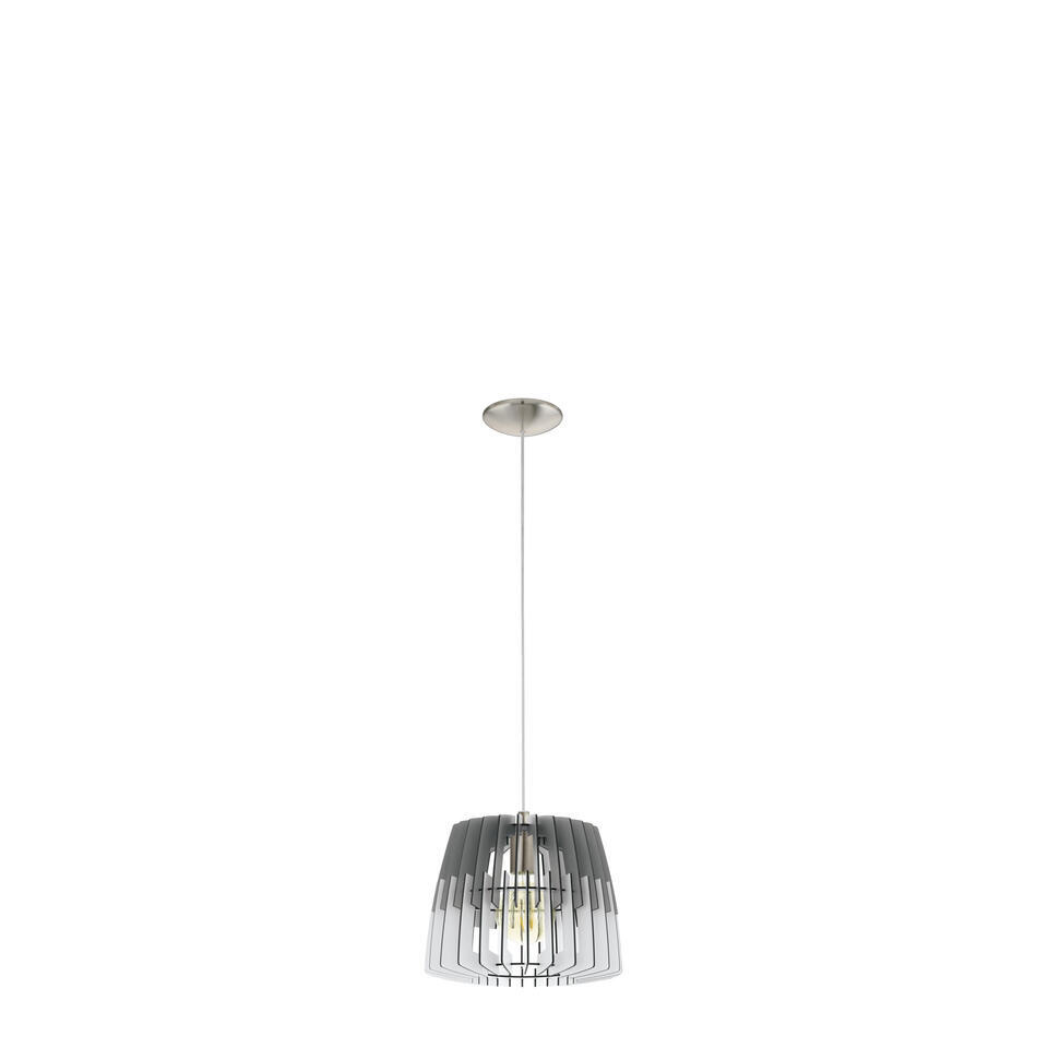 EGLO Artana Hanglamp - E27 - Hout - Wit:Grijs