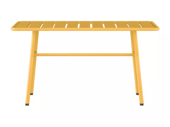 Table basse de jardin en métal - Jaune moutarde - MIRMANDE de MYLIA