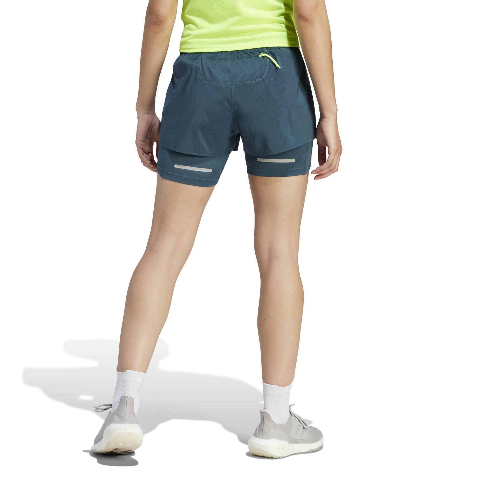 adidas Performance| Damen Laufshorts mit Innenhose ULTIMATE 2IN1 SHORT W