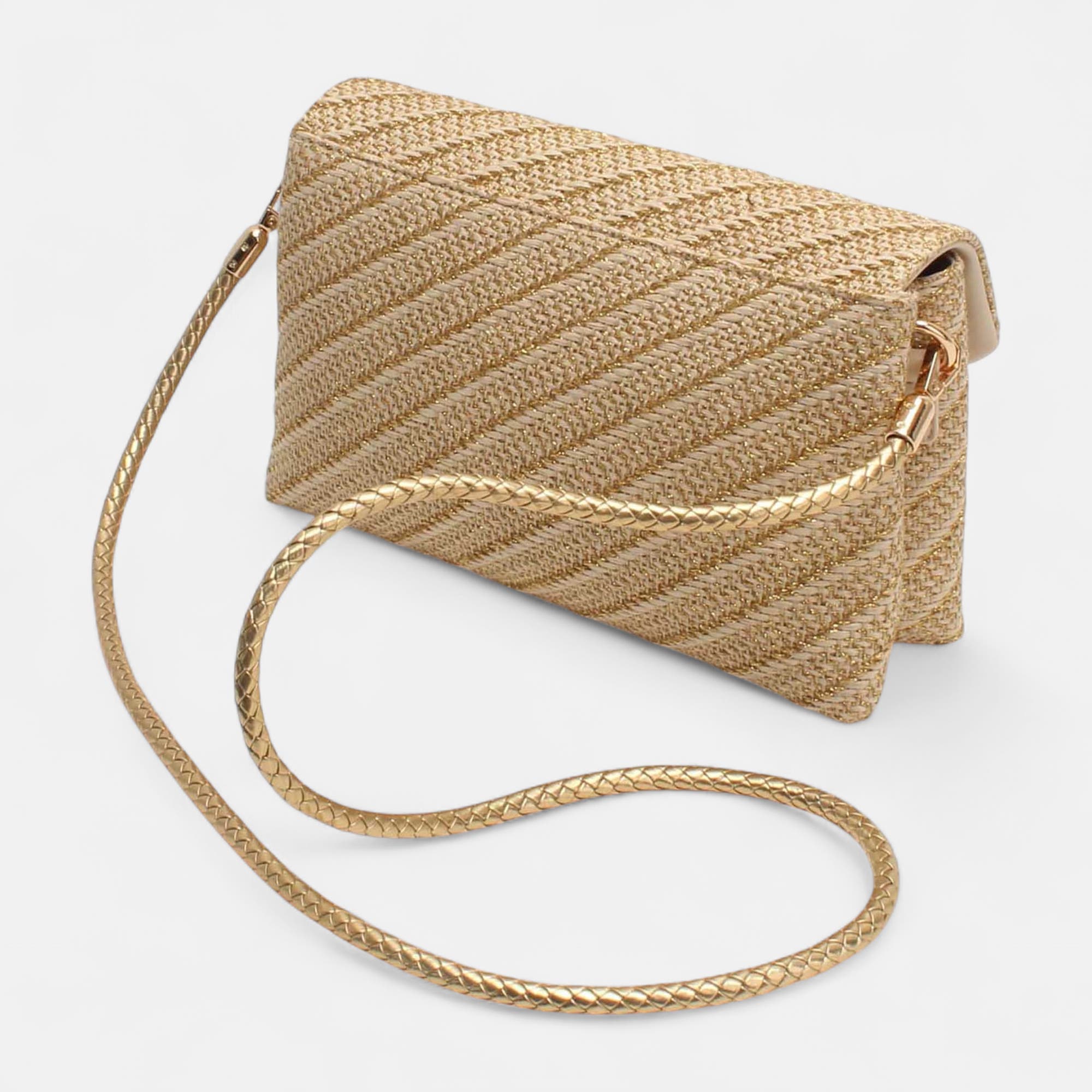 Sac bandoulière or
