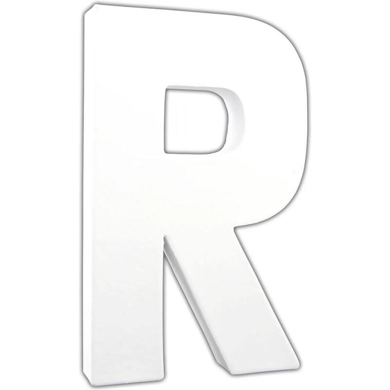 Lettre R 20,5cm - Blanc