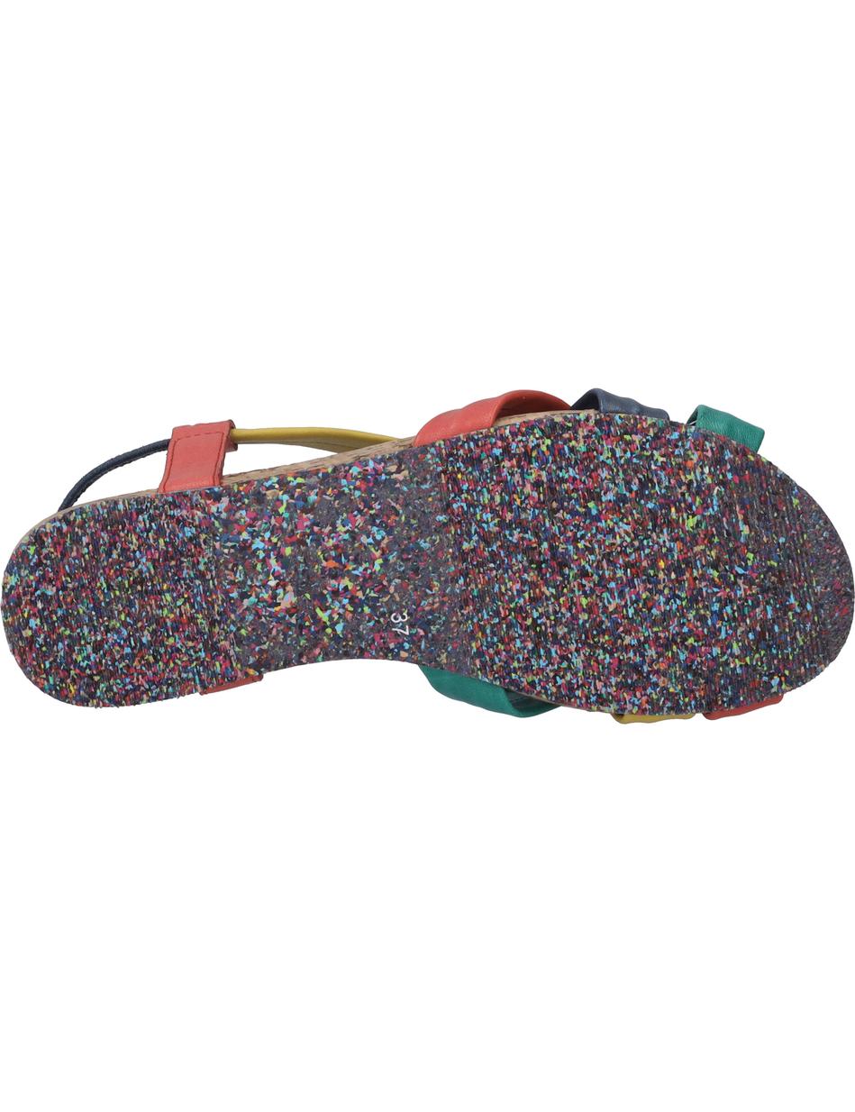 Sandale Henriette 01, rot-multi