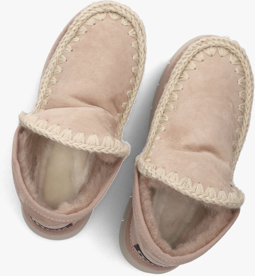 beige mou vachtlaarzen eskimo bounce sneaker