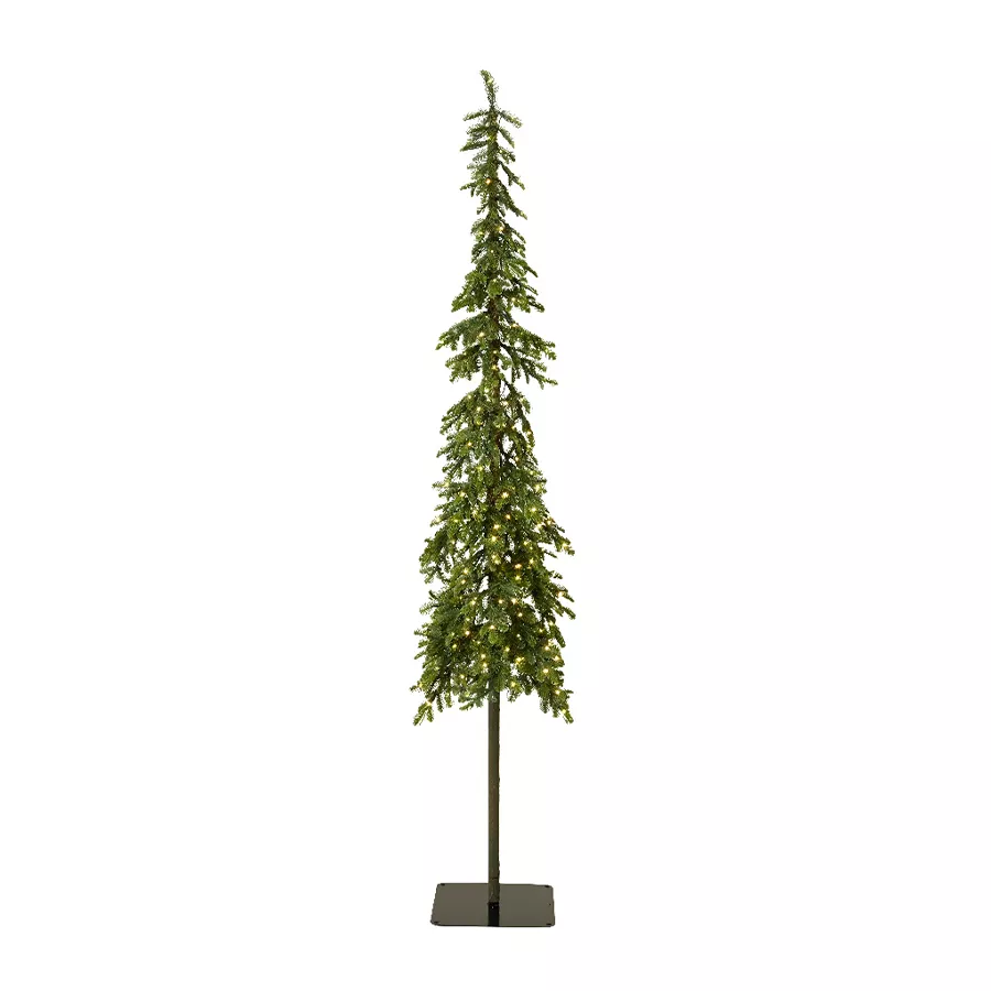 Sapin de Noël artificiel lumineux 250 LED H240 cm Sierra Vert sapin