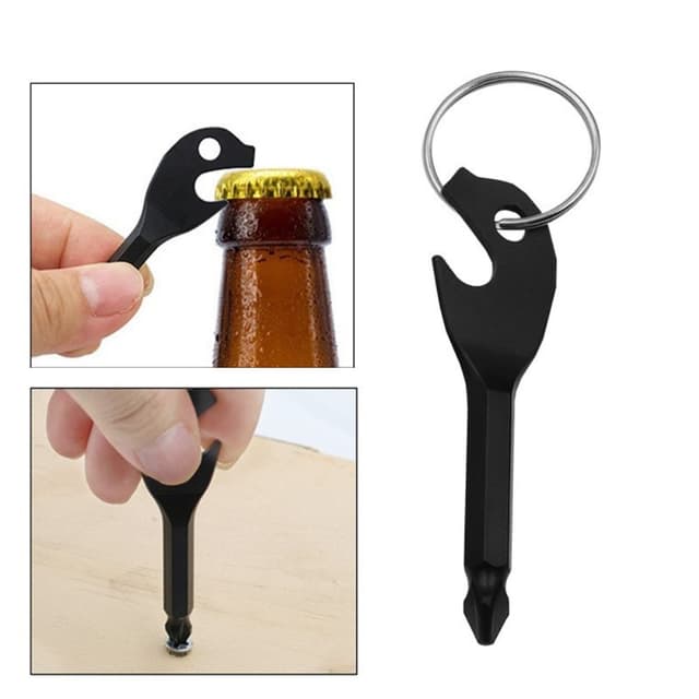 Bærbar flaskeåbner Key Design Mini Phillips skruetrækker