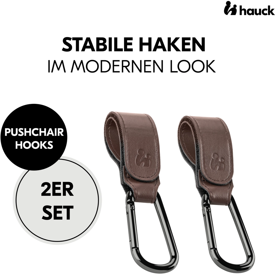 hauck Kinderwagen-Haken Brown