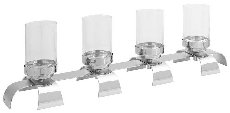 Fink AARON/Leuchter m.Glas 4-flg.