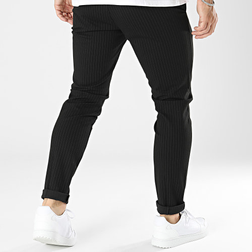 Pantalon A Rayures Mark Noir