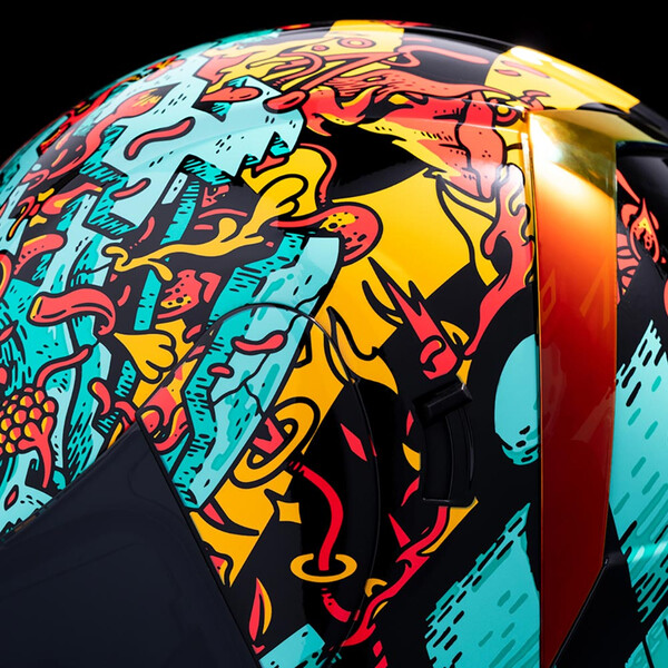 Icon - Casque Airform MIPS® Munchies™ Bleu / Jaune / Rouge