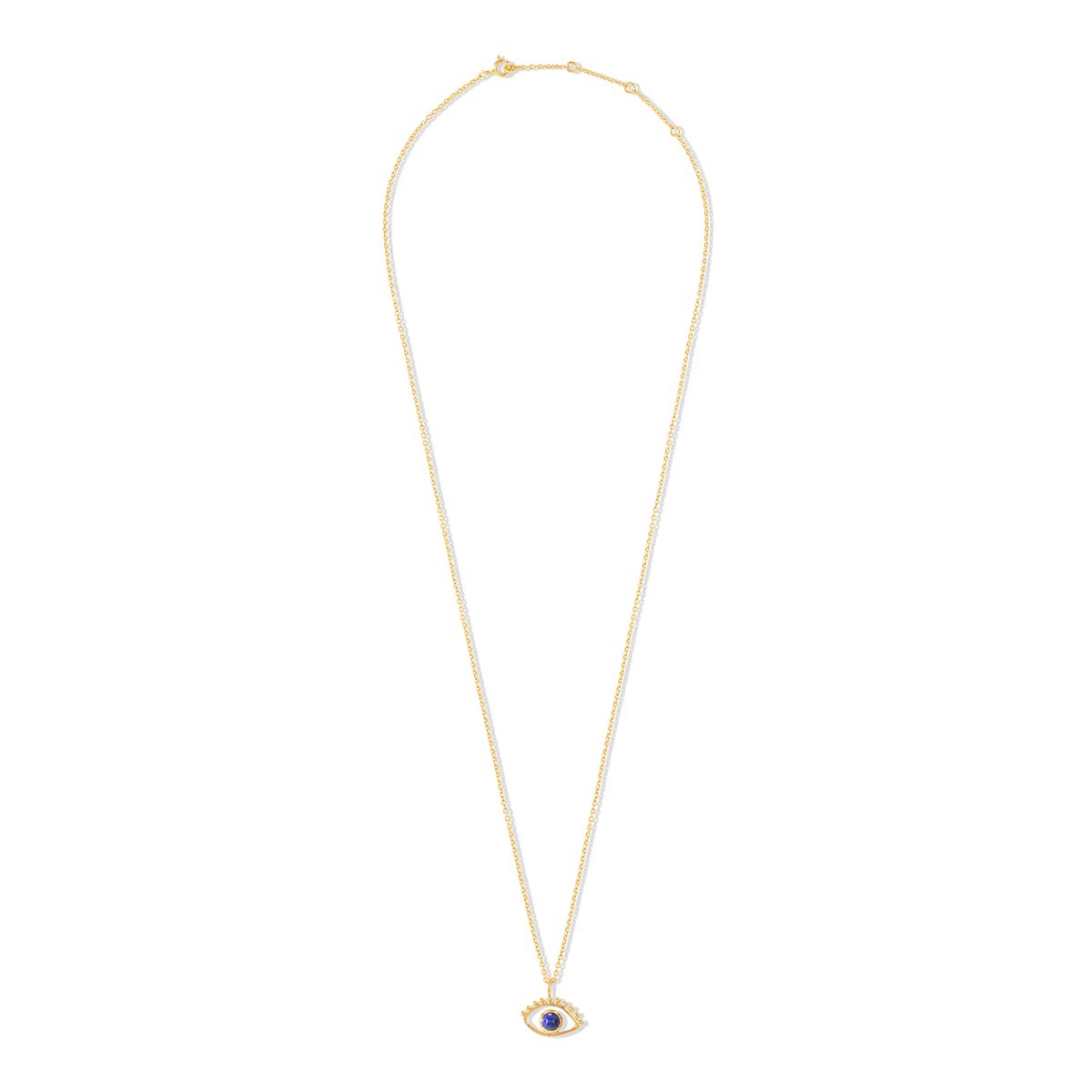 Collier oeil en vermeil et lapis lazuli AJNA