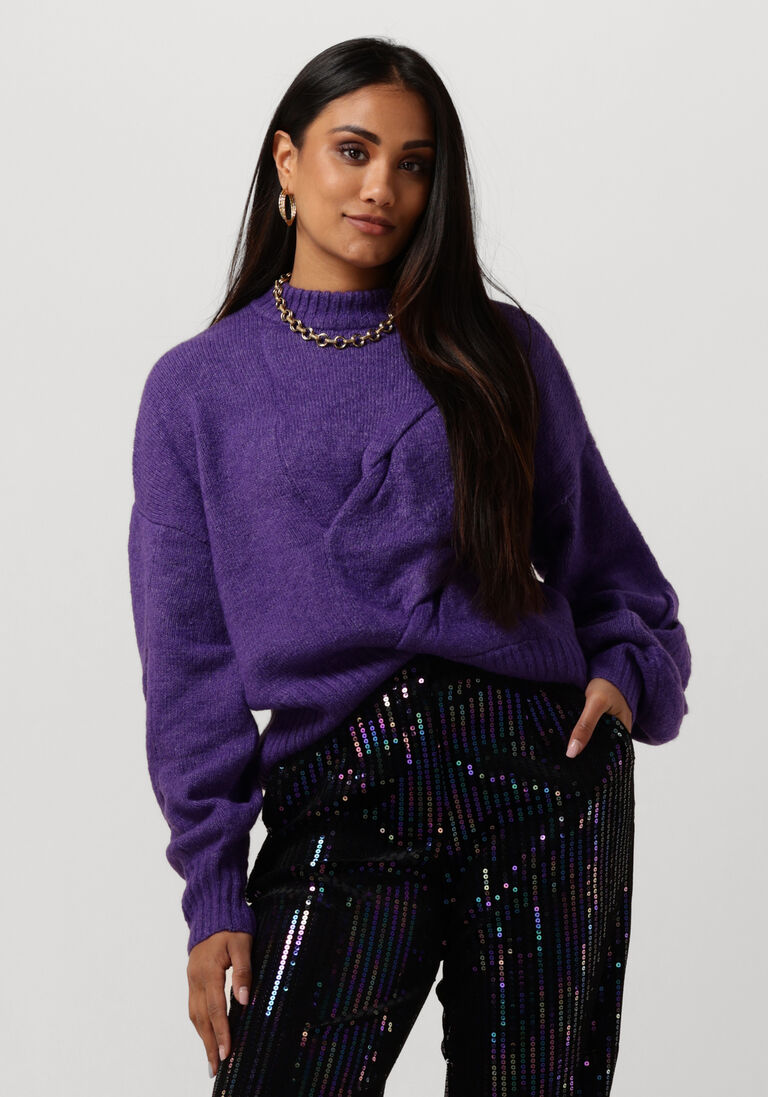 Y.A.S. paarse y.a.s. trui yaslexu ls knit pullover