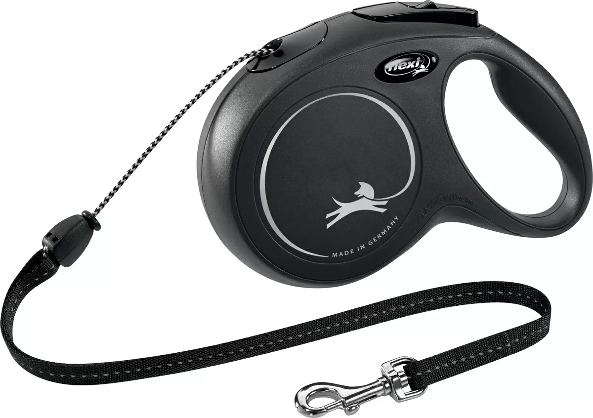 Flexi hundesnor New Classic snor S, 5M, 12KG - sort
