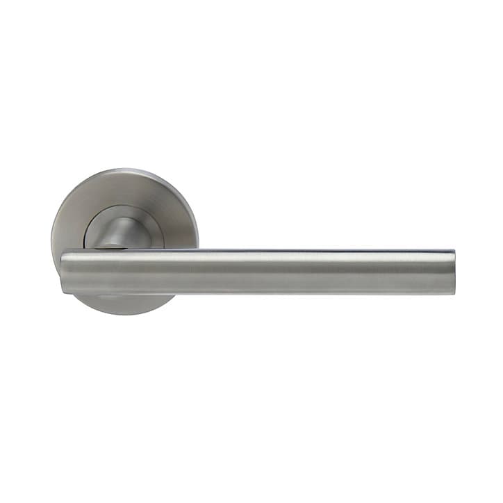 Ensemble poignées de porte rosace Colours Lantic chrome