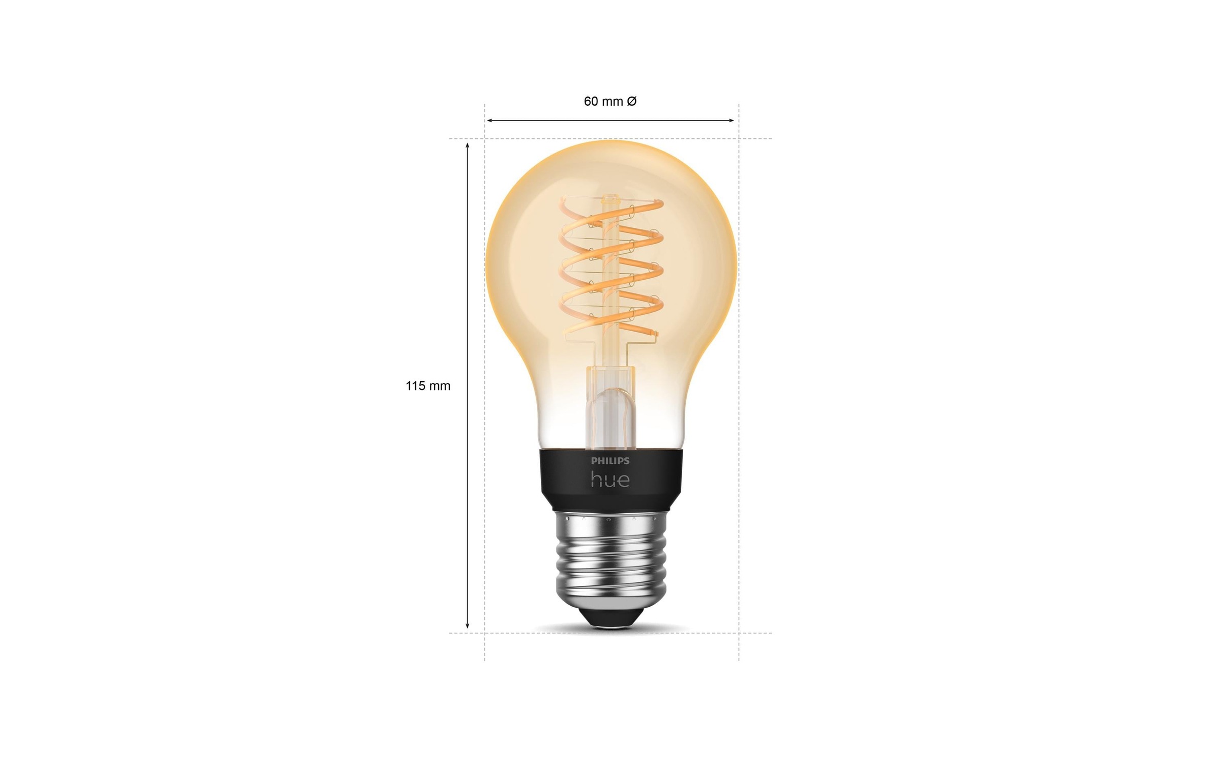 Philips Hue LED-Leuchtmittel »White E27« E27