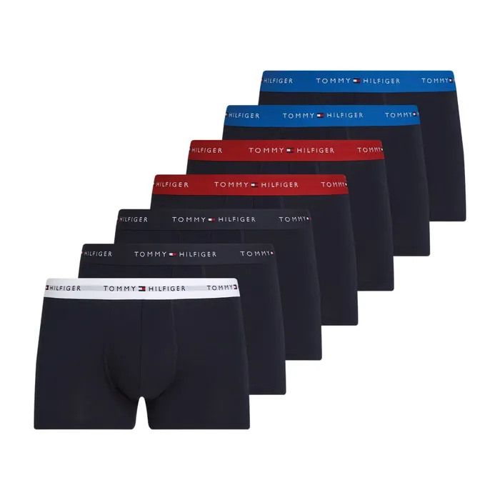 Tommy Hilfiger Repeat Logo Trunk Boxershorts Heren (7-pack)