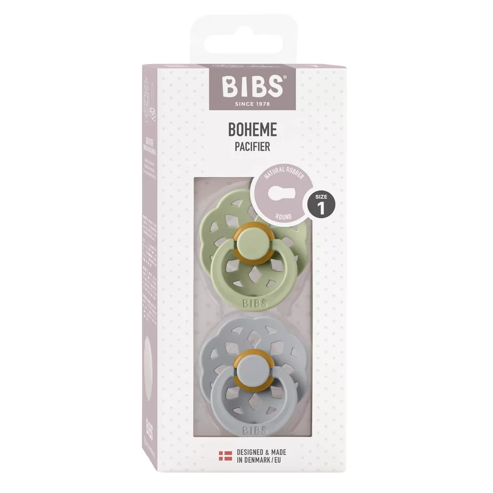 BIBS Boheme Latex Sage/Cloud 2 pak - Flere størrelser