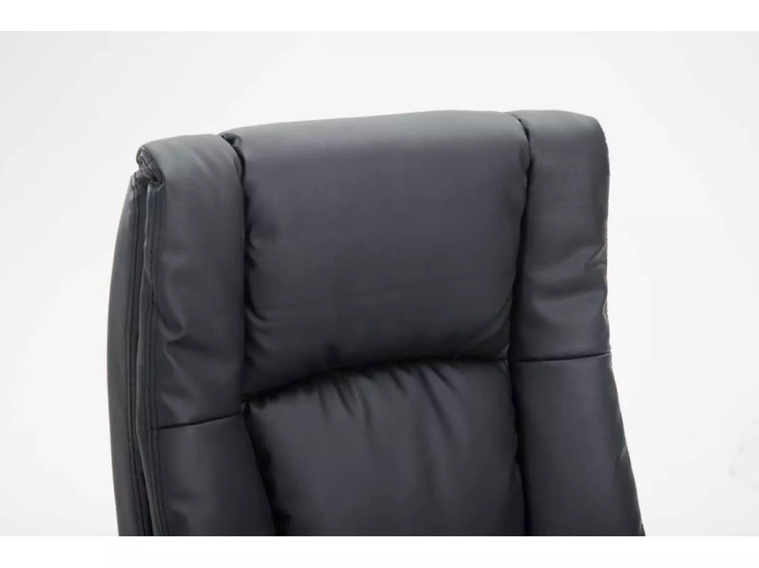Chaise de bureau - Similicuir & Noir - Noir - XL Sparta
