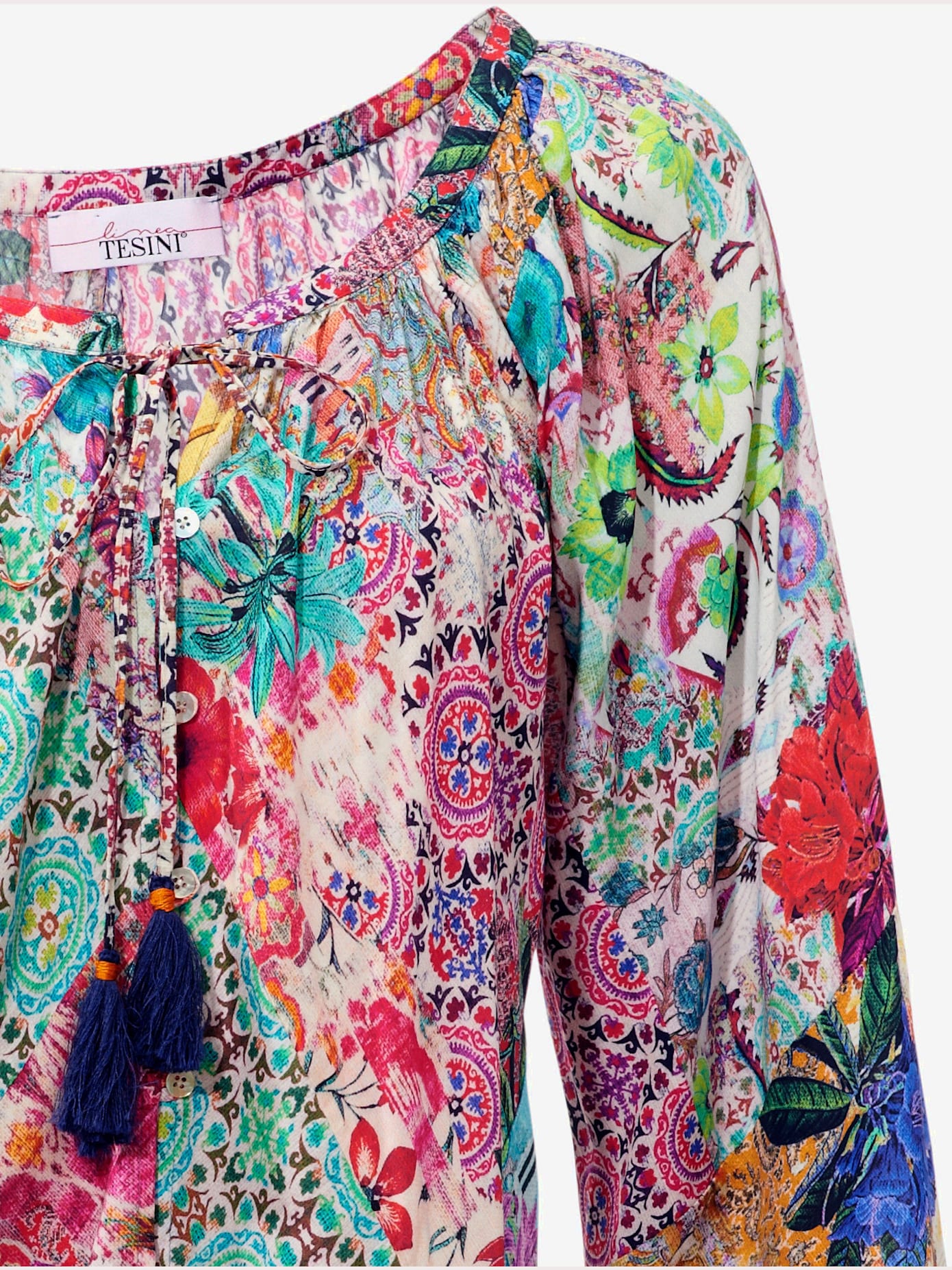 Chemisier aspect patchwork tendance