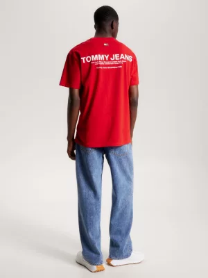 Camiseta clássica com logo nas costas