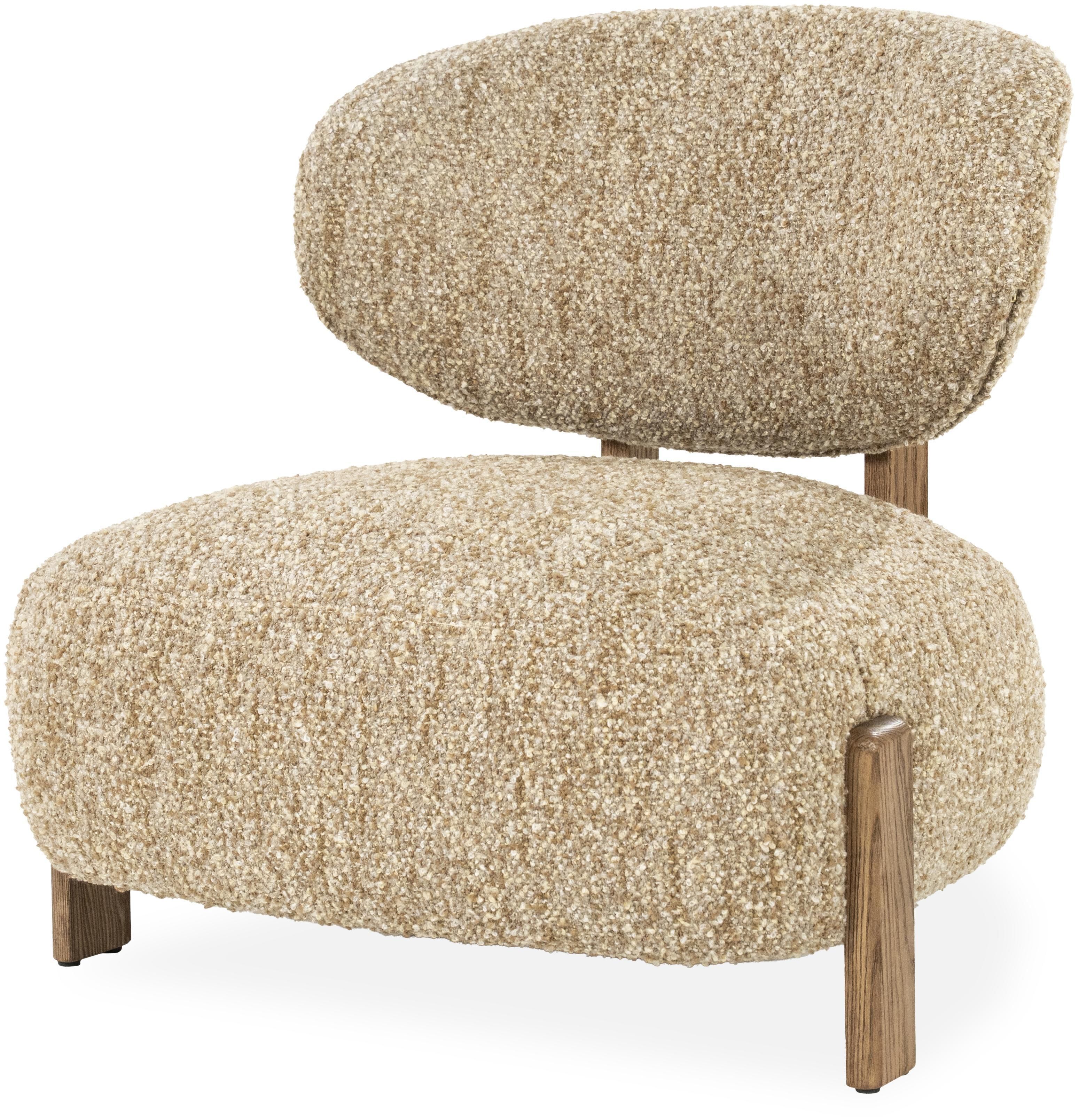 Fauteuil Taupe bay bruin 96510 Reza B75 x D80 x H76.5 cm