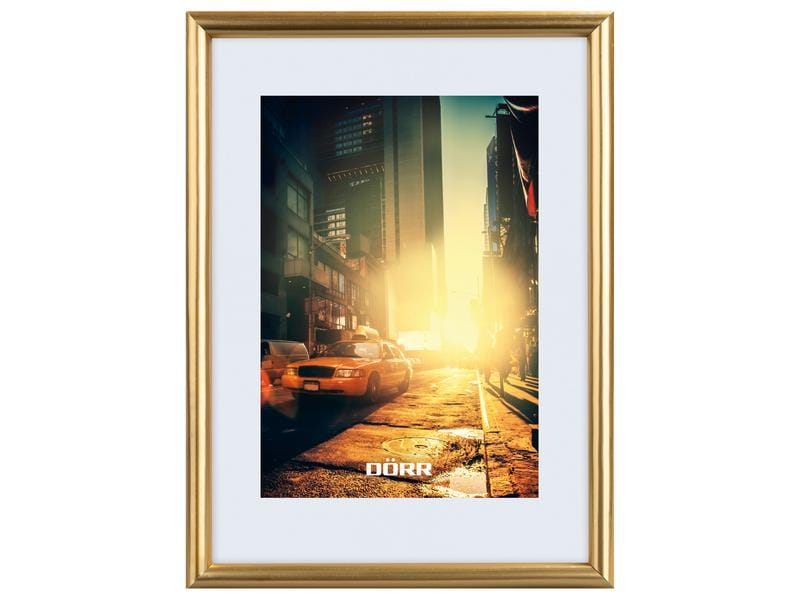 Dörr Bilderrahmen New York Gold, 21 x 29.7 cm Fotorahmen aus Kunststoff