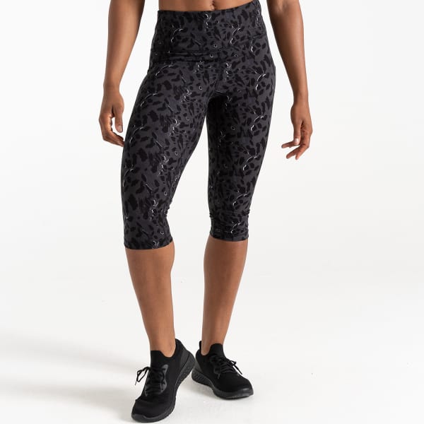 Collant running DARE 2B W INFLUENTIAL 3/4 LEGGING BLACK DASH PRINT